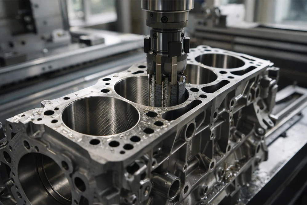 Engine Block Cylinder Honing process